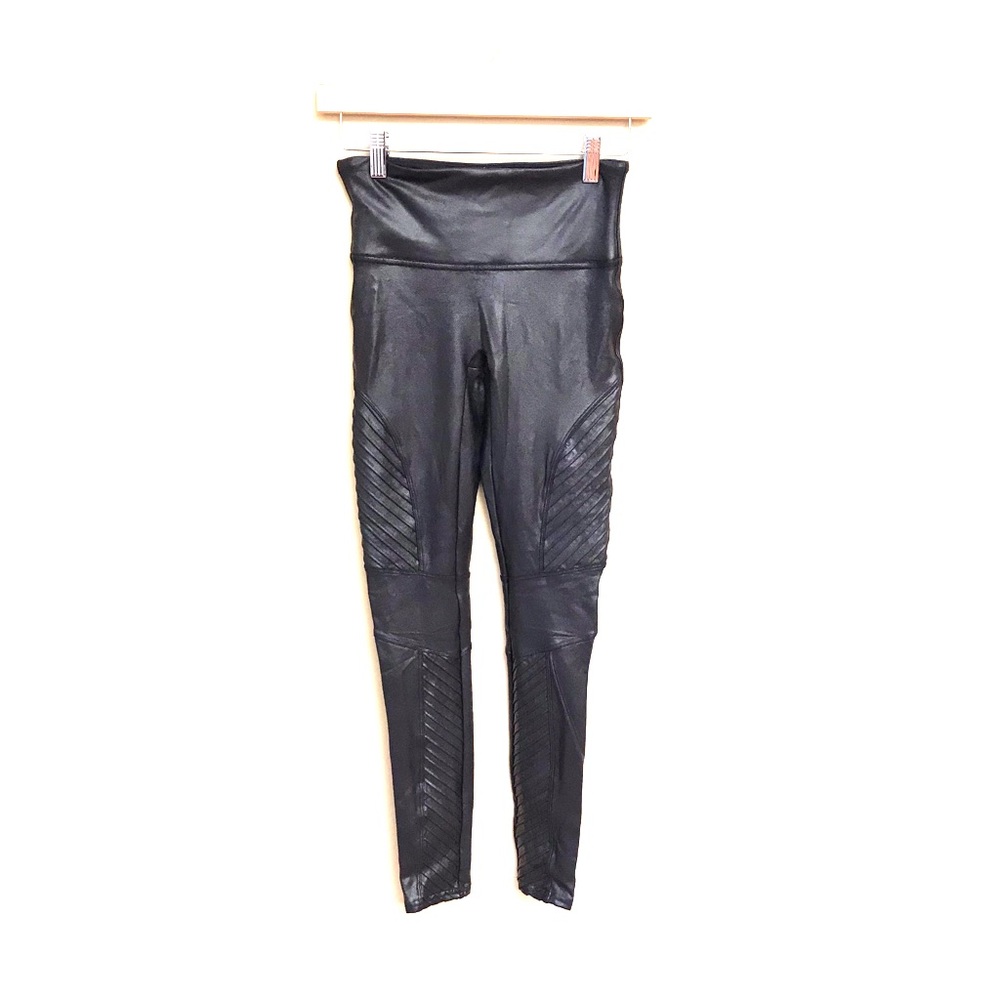 Faux Leather Moto Legging by Spanx SZ S